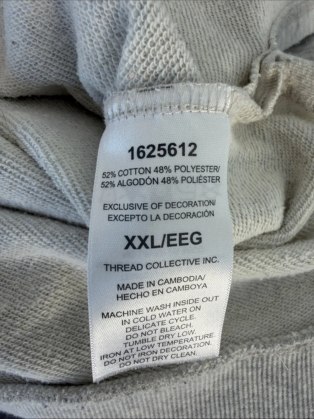 Ellen Tracy Gray Holiday Sweatshirt XXL